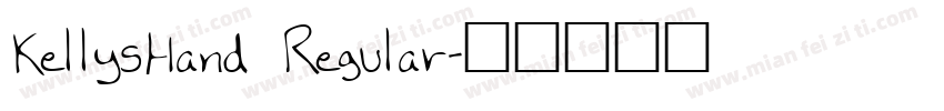 KellysHand Regular字体转换